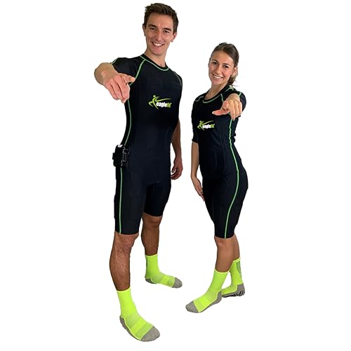 eaglefit - Home EMS-System Anzug mit 20 Elektroden für Damen & Herren (kabellos) EMS-Training für Zuhause - Ganzkörperanzug für Workout wie im Studio zur gezielten Muskelstimulation Trainingsanzug XXS eaglefit - Home EMS-System Anzug mit 20 Elektroden für Damen & Herren (kabellos) EMS-Training für Zuhause - Ganzkörperanzug für Workout wie im Studio zur gezielten Muskelstimulation Trainingsanzug XXS von eaglefit