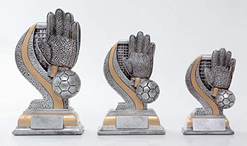 eberin · Fussball-Pokal, Resinfigur Fußball-Torwart, Silber und Gold, mit Wunschtext, Größe 20,1 cm eberin · Fussball-Pokal, Resinfigur Fußball-Torwart, Silber und Gold, mit Wunschtext, Größe 20,1 cm von eberin