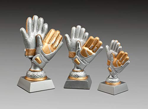 eberin · Fussball-Pokal, Resinfigur Fußball-Torwart, Silber und Gold, mit Wunschtext, Größe 20 cm eberin · Fussball-Pokal, Resinfigur Fußball-Torwart, Silber und Gold, mit Wunschtext, Größe 20 cm von eberin