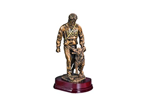 eberin · Hundesport-Pokal, Resinfigur Hundeführer -Hund beim bei Fuß gehen-, Bronze, mit Wunschtext, Größe 29 cm eberin · Hundesport-Pokal, Resinfigur Hundeführer -Hund beim bei Fuß gehen-, Bronze, mit Wunschtext, Größe 29 cm von eberin