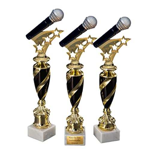 eberin · Mikrofon Pokal · Pokal Gesang · Mikrofon als Pokal · Musik Trophäe · Künstler Pokal · Musik · Musikschule · Singen · Ehrenpreis · Award · mit Wunschgravur in 3 Größen eberin · Mikrofon Pokal · Pokal Gesang · Mikrofon als Pokal · Musik Trophäe · Künstler Pokal · Musik · Musikschule · Singen · Ehrenpreis · Award · mit Wunschgravur in 3 Größen von eberin