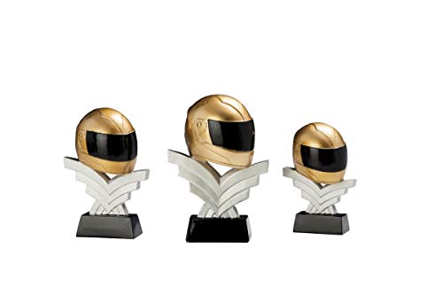 eberin · Motorsport-Pokal, Resinfigur Helm, Silber Rosegold, mit Wunschtext, Größe 13 cm eberin · Motorsport-Pokal, Resinfigur Helm, Silber Rosegold, mit Wunschtext, Größe 13 cm von eberin