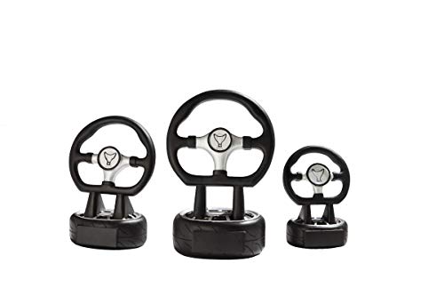 eberin · Motorsport-Pokal, Resinfigur Motorsport Lenkrad, schwarz Silber, mit Wunschtext und auswählbarem Motiv-Emblem 2,5 cm, Größe 20 cm eberin · Motorsport-Pokal, Resinfigur Motorsport Lenkrad, schwarz Silber, mit Wunschtext und auswählbarem Motiv-Emblem 2,5 cm, Größe 20 cm von eberin