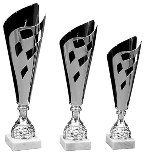 eberin · Pokal Motorsport, Silber-schwarz, mit Wunschtext, wählbar in 3 Größen, oder als 3er-Serie, Größe 42,5 cm eberin · Pokal Motorsport, Silber-schwarz, mit Wunschtext, wählbar in 3 Größen, oder als 3er-Serie, Größe 42,5 cm von eberin