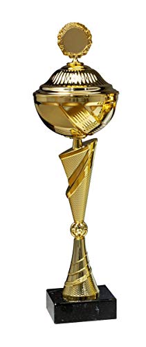 eberin · Pokal Serie Graziella, Gold, mit Wunschtext und auswählbarem Motiv-Emblem, Größe 56,5 cm eberin · Pokal Serie Graziella, Gold, mit Wunschtext und auswählbarem Motiv-Emblem, Größe 56,5 cm von eberin