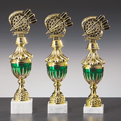 eberin · Pokal Serie Dart, Gold-grün, mit Wunschtext, Größe 34,5 cm eberin · Pokal Serie Dart, Gold-grün, mit Wunschtext, Größe 34,5 cm von eberin