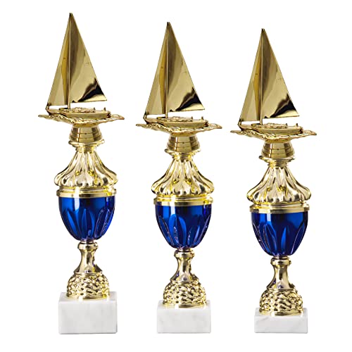 eberin · Pokal Serie Segeln, Gold-blau, mit Wunschtext, Größe 38,1 cm eberin · Pokal Serie Segeln, Gold-blau, mit Wunschtext, Größe 38,1 cm von eberin