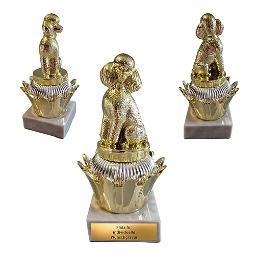 eberin · Pudel Pokal · Toy-Pudel · Familienhund Pudel · Trophäe · Pudel Gold auf Cupcake Gold · Hundesport Pokal personalisierbar mit Wunschgravur eberin · Pudel Pokal · Toy-Pudel · Familienhund Pudel · Trophäe · Pudel Gold auf Cupcake Gold · Hundesport Pokal personalisierbar mit Wunschgravur von eberin