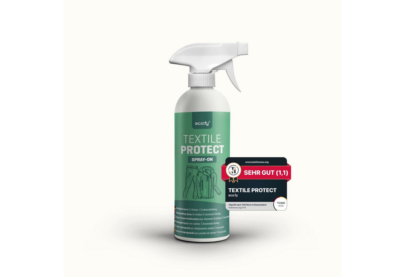 eco:fy Outdoor- & Funktionskleidung-Imprägnierspray Imprägnierspray (1 St), Starker Schutz vor Wasser, Fett und Schmutz eco:fy Outdoor- & Funktionskleidung-Imprägnierspray Imprägnierspray (1 St), Starker Schutz vor Wasser, Fett und Schmutz von eco:fy