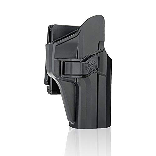 efluky HK Gürtelholster Holster Pistole HK USP Holster Fit H&K USP 9mm/.40 Full Size, Belt Clip 60° Einstellbar von efluky