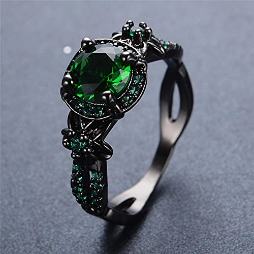 Ring Ringe Damen Bijouterie Herren Luxus Weiblicher Grüner Runder Stein Ring Charme Schwarz Gold Eheringe Für Frauen Versprechen Liebe Blume Verlobungsring 5 Grün Ring Ringe Damen Bijouterie Herren Luxus Weiblicher Grüner Runder Stein Ring Charme Schwarz Gold Eheringe Für Frauen Versprechen Liebe Blume Verlobungsring 5 Grün von efswagsd