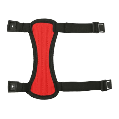 elToro Armschutz Curdora Sport Unterarmschutz mit Clip-Verschluss, 4 Streben, Schutz für Bogenschießen Armschoner Recurvebogen Compoundbogen (Rot, S - 17cm) von elToro