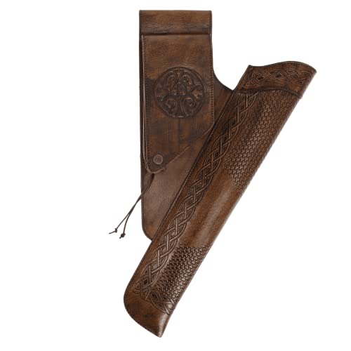 elToro Prime Crann - Seitenköcher aus hochwertigem Glattleder, Qualität zum Bogensport mit Pfeil und Bogen (Antique) von elToro