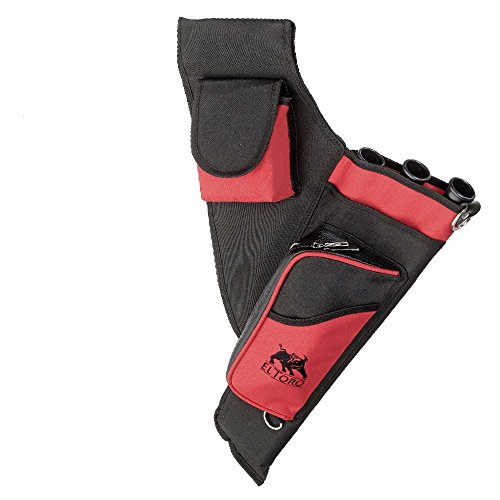 elToro Seitenköcher Sport Deluxe 1 mit 2 Taschen und 3 Röhren - rot elToro Seitenköcher Sport Deluxe 1 mit 2 Taschen und 3 Röhren - rot von elToro