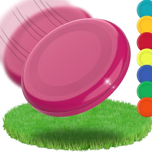 Frisbee Scheibe 'Space Flyer' Ø 22 cm - Wurfscheibe perfekt für Kinder, Erwachsene oder als Hundefrisbee - Vielseitiges Outdoor Spielzeug für Garten, Strand & Wasser, Farbe:Berry von elasto PROMOTION FOR LIFE