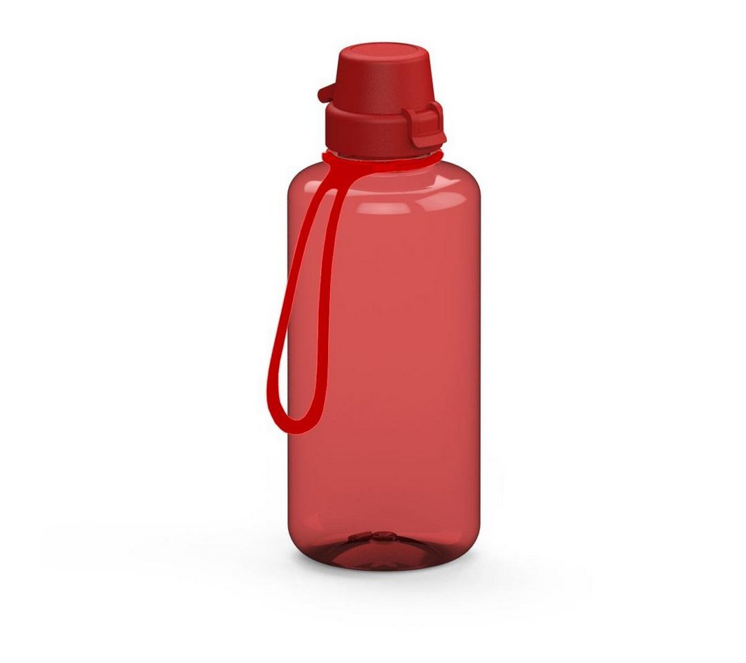 elasto Trinkflasche 1 L Wasserflasche "School" Tritanflasche mit Trägerband, Made in Germany, BPA-frei, Sportflasche, kohlensäurehaltige Getränke elasto Trinkflasche 1 L Wasserflasche "School" Tritanflasche mit Trägerband, Made in Germany, BPA-frei, Sportflasche, kohlensäurehaltige Getränke von elasto