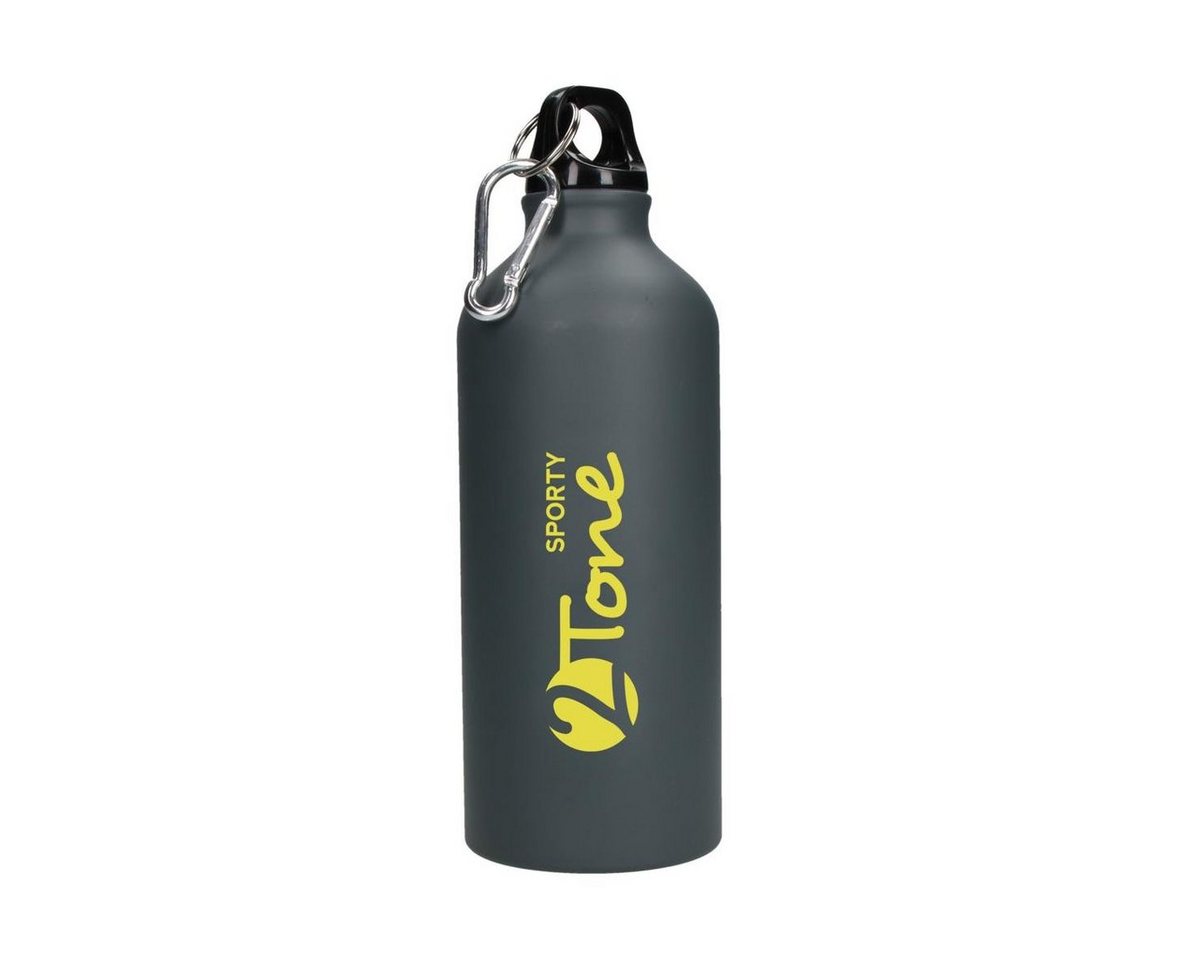 elasto Trinkflasche 600 ml Wasserflasche To Go "Sporty-2Tone" aus Aluminium, Aluminiumflasche, Langlebig, Sportflasche, Kinder und Erwachsene von elasto