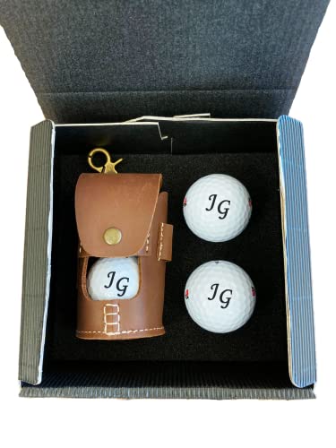 Ledertasche für Golfball mit Gravur Initialen für Golfspieler/in Dein Text personalisiert Golfsport Wunschtext inkl. 4 Wilson Duo Soft Golfbälle Ledertasche für Golfball mit Gravur Initialen für Golfspieler/in Dein Text personalisiert Golfsport Wunschtext inkl. 4 Wilson Duo Soft Golfbälle von elbedruck