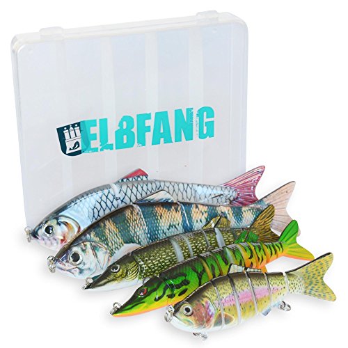 ELBFANG WOBBLER KUNSTKÖDER-Set 5 STÜCK MIT KÖDER-Box | Raubfisch Angel Jerbait zum Hecht Angeln ELBFANG WOBBLER KUNSTKÖDER-Set 5 STÜCK MIT KÖDER-Box | Raubfisch Angel Jerbait zum Hecht Angeln von elbfang