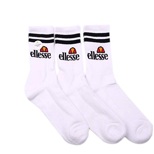 Ellesse Pullo 3 Pack Socks Damen Socken weiß, Gr.45/47 EU von Ellesse