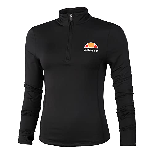 ellesse Damen Sofira 1/4 Zip Top Unterhemd, Schwarz, XL ellesse Damen Sofira 1/4 Zip Top Unterhemd, Schwarz, XL von Ellesse