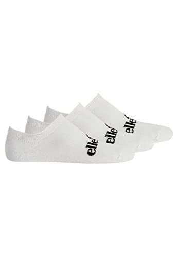 Ellesse Frimo 3 Pack No Show Socks, White, 6-8.5 von Ellesse