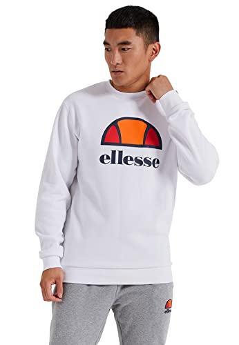 Ellesse Herren Sweater PERC Sweatshirt White Weiß, Größe:XL von Ellesse