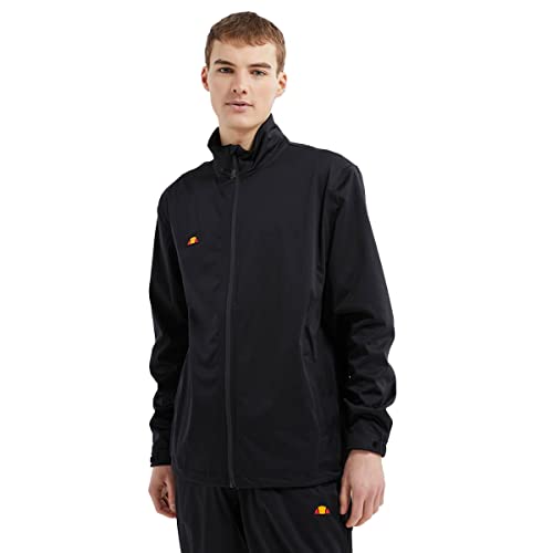 Ellesse Herren Karlia Nähte Verstellbare wasserdichte Golfjacke - Schwarz - XL von Ellesse