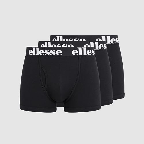 Ellesse Mens Hali 3Pk Boxers Unterhosen, Black, 3XL von Ellesse