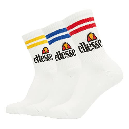 Ellesse Unisex Pullo 3pk Socken, Weiß, 43-46.5 EU Ellesse Unisex Pullo 3pk Socken, Weiß, 43-46.5 EU von Ellesse