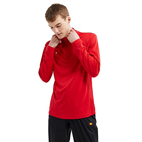 Ellesse Herren Rolbi Anti-Odour 1/2 Zip-Golf-Pullover - Rot - M von Ellesse