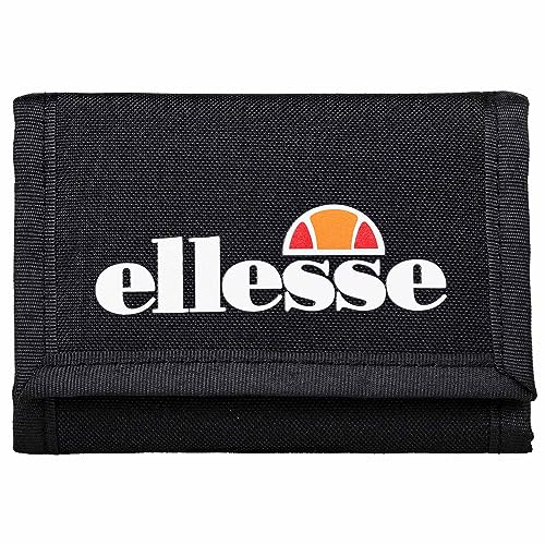 Ellesse Unisex Geldbeutel - Clarino Wallet, Klettverschluss, mit Innenfächern Schwarz von Ellesse
