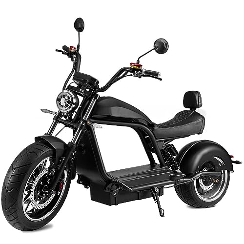 E-Chopper "HL 6.0", 45 km/h, 70 Km Reichweite, 30Ah Lithium-Akku, 3000 Watt, E-Roller mit Straßenzulassung, Elektroroller, Elektro-Motorroller, Elektro-Moped, schwarz E-Chopper "HL 6.0", 45 km/h, 70 Km Reichweite, 30Ah Lithium-Akku, 3000 Watt, E-Roller mit Straßenzulassung, Elektroroller, Elektro-Motorroller, Elektro-Moped, schwarz von elrofu