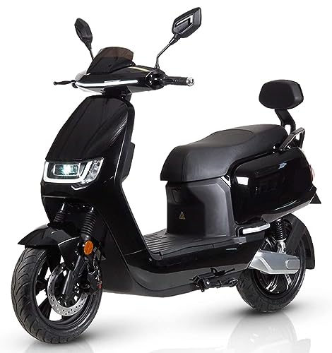 Elektro-Motorrad ROBO-S, 80 km/h, 4000 Watt, Elektroroller, E-Roller mit Straßenzulassung, 125 CCM herausnehmbarer Lithium-Akku, Schwarz Elektro-Motorrad ROBO-S, 80 km/h, 4000 Watt, Elektroroller, E-Roller mit Straßenzulassung, 125 CCM herausnehmbarer Lithium-Akku, Schwarz von elrofu