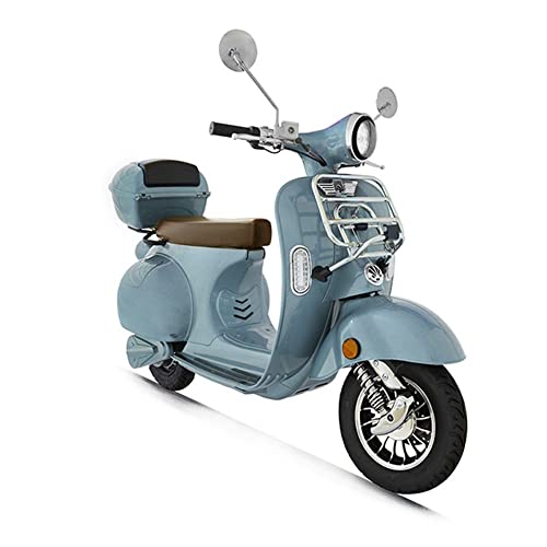 Elektroroller „Classico Li“, 3000 Watt, 45 km/h, E-Roller mit Straßenzulassung, Windschild, herausnehmbarer Lithium-Akku, Retro Roller, Produktvideo, Blau Elektroroller „Classico Li“, 3000 Watt, 45 km/h, E-Roller mit Straßenzulassung, Windschild, herausnehmbarer Lithium-Akku, Retro Roller, Produktvideo, Blau von elrofu