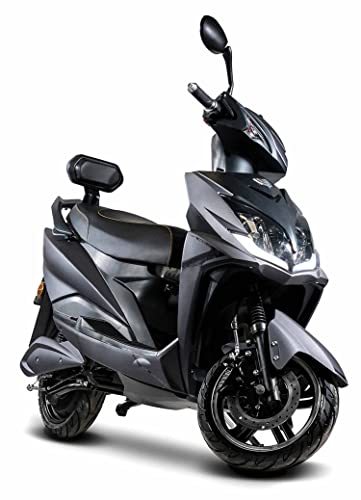 Elektroroller FALCON, 3400 Watt, Lithium-Akku, 45 km/h, 80 km Reichweite, Elektro-Roller, E-Roller mit Straßenzulassung, Produktvideo, Schwarz Elektroroller FALCON, 3400 Watt, Lithium-Akku, 45 km/h, 80 km Reichweite, Elektro-Roller, E-Roller mit Straßenzulassung, Produktvideo, Schwarz von elrofu