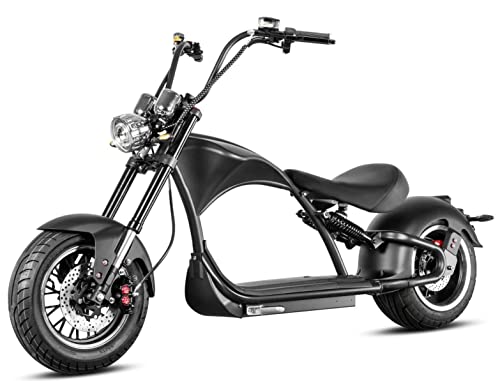 Elektroroller mit Straßenzulassung X9 Plus, 45 km/h, M1P, Elektro-Chopper, E-Chopper, E-Roller, Chopper, 45 km/h, 3000 Watt, 60V/20 Ah Lithium-Akku, 50 km Reichweiter, Schwarz Elektroroller mit Straßenzulassung X9 Plus, 45 km/h, M1P, Elektro-Chopper, E-Chopper, E-Roller, Chopper, 45 km/h, 3000 Watt, 60V/20 Ah Lithium-Akku, 50 km Reichweiter, Schwarz von elrofu