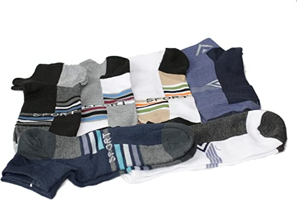 emeco Sneakersocken 12 Paket Sneaker Socken Sport Freizeit Damen Herren Socken Baumwolle K emeco Sneakersocken 12 Paket Sneaker Socken Sport Freizeit Damen Herren Socken Baumwolle K von emeco