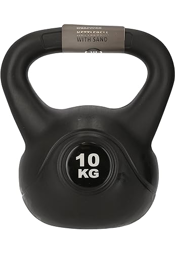 Endurance Kettlebell-e92007-c3 Kugelhantel, 1001 Black, 10 kg von Endurance