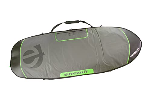 enemii Windsurf Boardbag HD - 237 x 80cm | Windsurfen/Foil | Board Tasche Nylon 600D | 8mm / 12mm Polsterung | ausbalancierte Trage- und Schultergurte von enemii