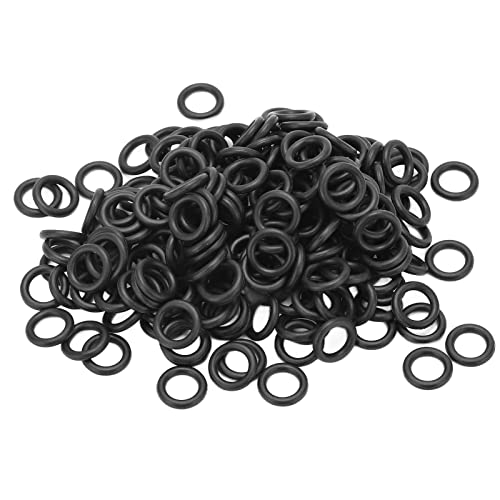 200 Stück Angel-Gummi-O-Ring, O-Ring-Sortiment-Set, 10 mm/0,39 Zoll, Abriebfeste Dichtungsscheibe, Dichtung für Angelzubehör von equlup