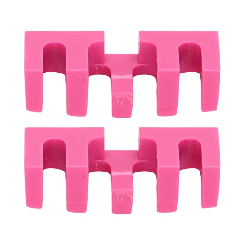 Badminton-Besaitungsschläger-Lastverteiler, 2 Stück eingebetteter High-Pounds-Schläger-Lastadapter-Schutz Besaitungswerkzeug für Badmintonschläger (Pink) von equlup