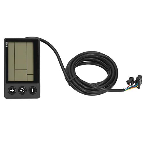 Scooter-LCD-Display, wasserdichtes LCD-Bedienfeld, leichtes E-Scooter-LCD-Display-Messgerät mit 22,5-mm-Montagegriff für Elektrofahrrad-Scooter-Fahrzubehör (48V) von equlup