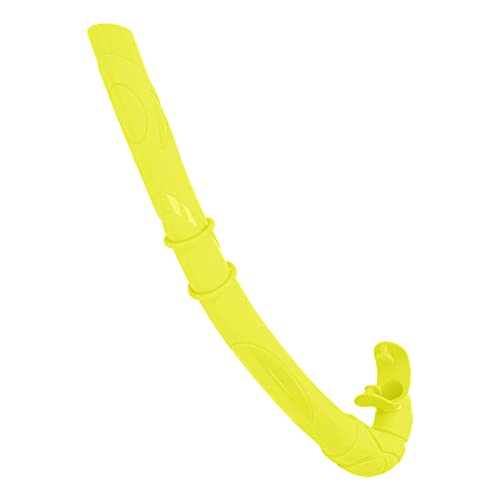 Tauchschlauch, schwimmender Tauch-Atemschlauch, Silikagel-Tauchschlauch, Unterwassersportzubehör zum Schnorcheln, Tauchen, Freitauchen, Schwimmen (Yellow) von equlup