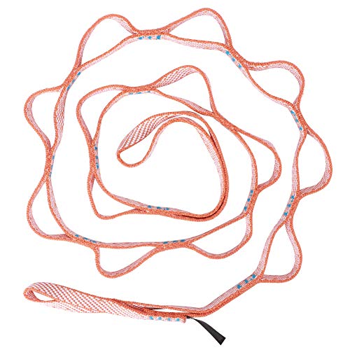 equlup 22KN Nylon Daisy Chain Sling 150cm/59,1in Daisy Loop Kette für Klettern Gurtband Sling Klettern Lanyard Straps Klettern Anker System von equlup