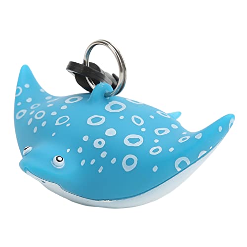 equlup Atemreglerabdeckung der zweiten Stufe, Cartoon Fish Scuba Dive Mundstück, staubdichte Abdeckung, Atemreglerhalter der zweiten Stufe mit Clip zum Schutz (Blauer Fleckstrahl) von equlup