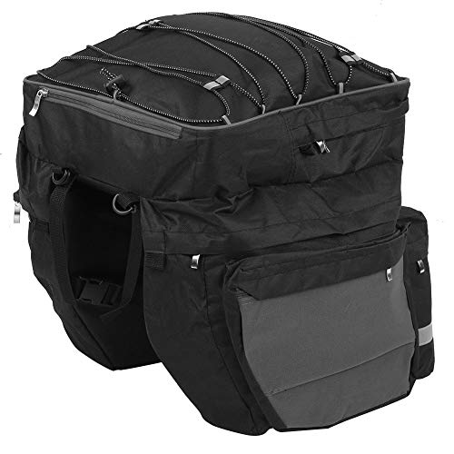 equlup Fahrrad-Heckträgertasche, Fahrradtasche, 3-in-1-Fahrradträger, Warenregal, Paket, Gepäck, Fahrradtasche, Sattelsitztasche für Mountainbikes, Rode Bikes Falträder von equlup