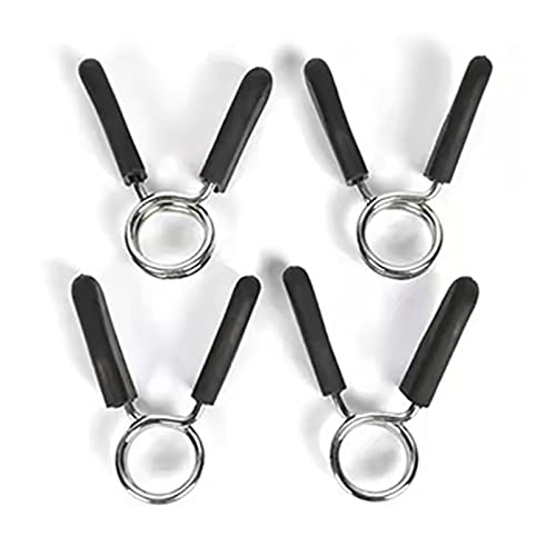 equlup Federklemmen-Halsbänder, 4 Stück Langhantel-Federklemmen, 3,2 mm Drahtdurchmesser, Hantel-Klemmklemmen für Gewichtheben, Krafttraining, Fitnessstudio, Fitness equlup Federklemmen-Halsbänder, 4 Stück Langhantel-Federklemmen, 3,2 mm Drahtdurchmesser, Hantel-Klemmklemmen für Gewichtheben, Krafttraining, Fitnessstudio, Fitness von equlup