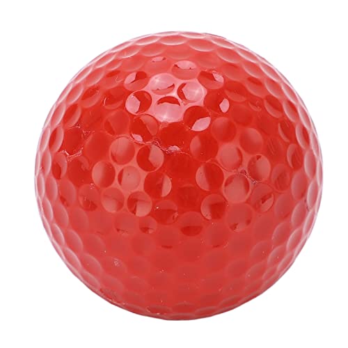 equlup Golf-Schwimmball, 2 Schichten schwimmender Golfball, Nicht eingetaucht, wasserstabiler Golfball, Golf-Übungsschwimmerball für Outdoor-Sportarten (Rot) von equlup