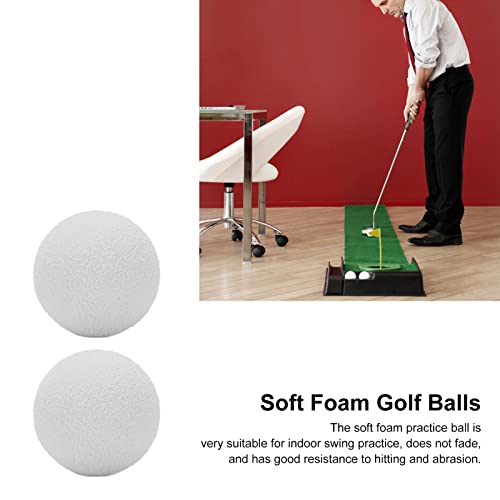 equlup Schaumstoff-Golfbälle, 30 Stück, 21,5 mm/0,8 Zoll, leichte Eva-Golfbälle, weiche Golf-Übungsbälle für das Training im Innen- und Außenbereich (White) von equlup